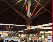 parasol avec led intégrées